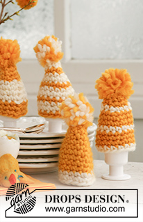 Free patterns - Egg & Bottle Warmers / DROPS Extra 0-505