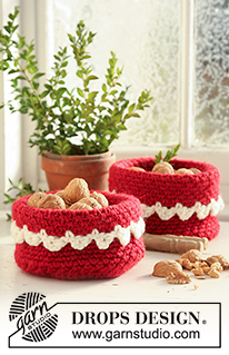 Free patterns - Baskets / DROPS Extra 0-518