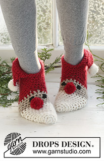 Free patterns - Dámské ponožky a papučky / DROPS Extra 0-523