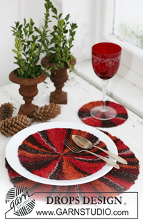 Free patterns - Christmas Table Decor / DROPS Extra 0-573