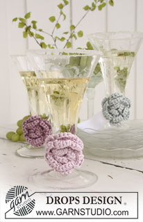Free patterns - Decorative Flowers / DROPS Extra 0-677