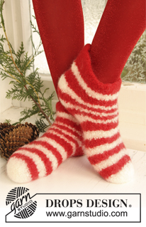 Free patterns - Men's Socks & Slippers / DROPS Extra 0-724