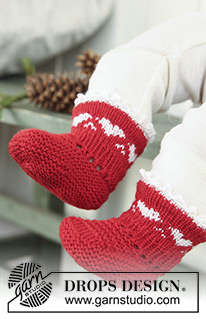 Free patterns - Ponožky a botičky pro miminka / DROPS Extra 0-730