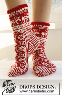Free patterns - Karácsonyi zoknik és lábbelik / DROPS Extra 0-789