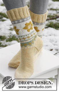 Free patterns - Norské ponožky / DROPS Extra 0-839