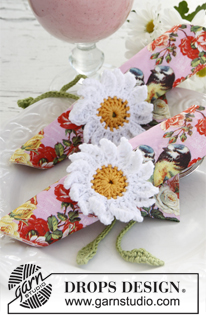 Free patterns - Decorative Flowers / DROPS Extra 0-927