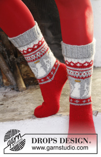 Free patterns - Women's Socks & Slippers / DROPS Extra 0-989