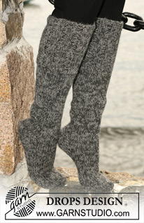 Free patterns - Women's Socks & Slippers / DROPS 103-26