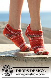 Free patterns - Calcetines Tobilleros para Mujer / DROPS 106-20