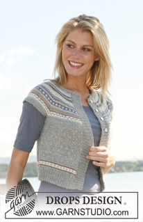 Free patterns - Rozpinane swetry z krótkim rękawem / DROPS 108-59