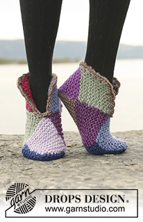 Free patterns - Slippers / DROPS 109-57