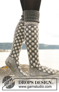Free patterns - Norské ponožky / DROPS 110-41