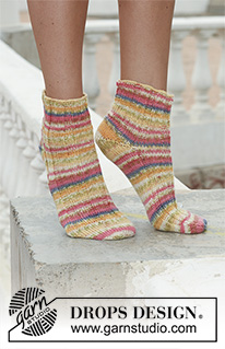 Free patterns - Calcetines Tobilleros para Mujer / DROPS 111-32