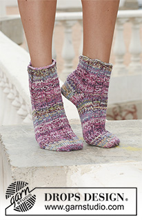 Free patterns - Calcetines Tobilleros para Mujer / DROPS 112-17