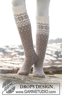 Free patterns - Women's Socks & Slippers / DROPS 116-47