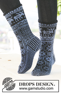 Free patterns - Női zoknik és lábbelik / DROPS 121-3