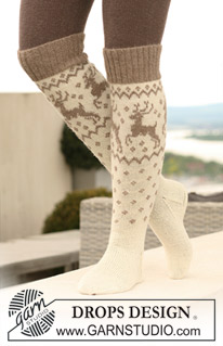 Free patterns - Női zoknik és lábbelik / DROPS 122-17