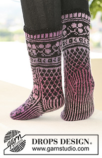 Free patterns - Norské ponožky / DROPS 126-4