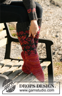 Free patterns - Női zoknik és lábbelik / DROPS 131-24