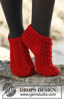 Free patterns - Women's Socks & Slippers / DROPS 131-43