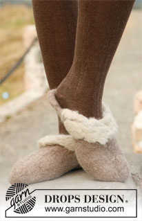 Free patterns - Women's Socks & Slippers / DROPS 134-37