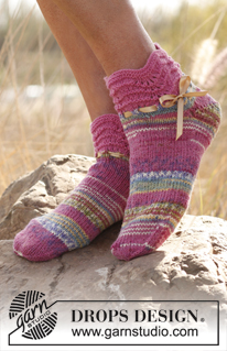 Free patterns - Socken & Hausschuhe für Damen / DROPS 138-27