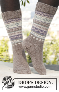 Free patterns - Nordic Socks / DROPS 142-12