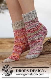 Free patterns - Calcetines Tobilleros para Mujer / DROPS 148-26