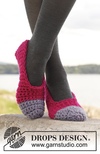 Free patterns - Slippers / DROPS 149-25