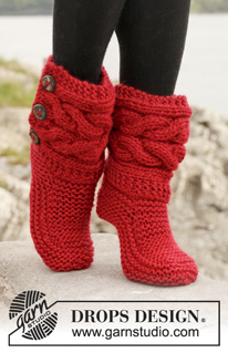Free patterns - Children Slippers / DROPS 150-4