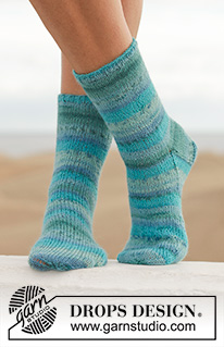 Free patterns - Dámské ponožky a papučky / DROPS 152-7