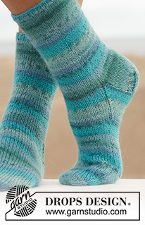 Free patterns - Dámské ponožky a papučky / DROPS 152-7