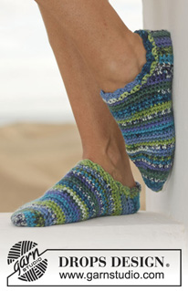 Free patterns - Dámské ponožky a papučky / DROPS 152-8