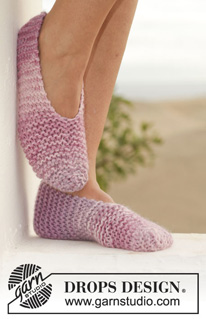 Free patterns - Summer Slippers / DROPS 154-27
