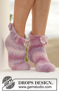 Free patterns - Children Slippers / DROPS 154-32