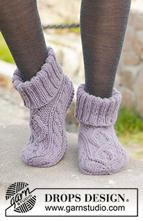 Free patterns - Slippers / DROPS 156-55