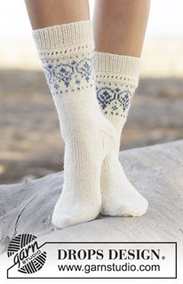 Free patterns - Dámské ponožky a papučky / DROPS 161-34