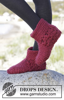 Free patterns - Slippers / DROPS 164-11