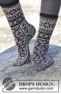 Free patterns - Norské ponožky / DROPS 165-43