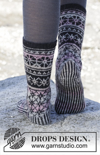 Free patterns - Női zoknik és lábbelik / DROPS 165-43