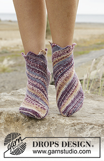 Free patterns - Calcetines Tobilleros para Mujer / DROPS 167-34