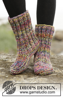 Free patterns - Női zoknik és lábbelik / DROPS 172-17
