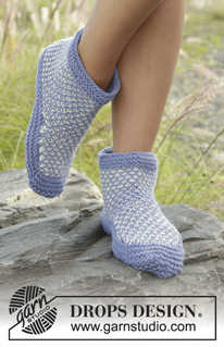 Free patterns - Dámské ponožky a papučky / DROPS 178-52