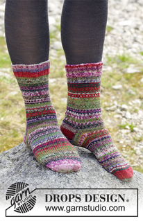 Free patterns - Női zoknik és lábbelik / DROPS 179-21