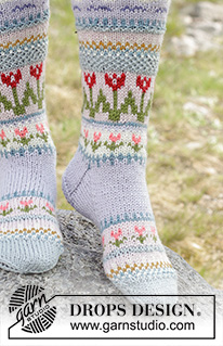 Free patterns - Dámské ponožky a papučky / DROPS 179-36