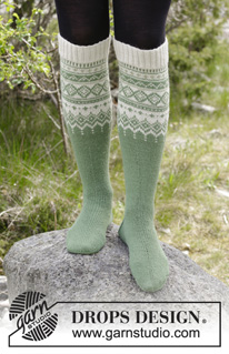 Free patterns - Norské ponožky / DROPS 180-3