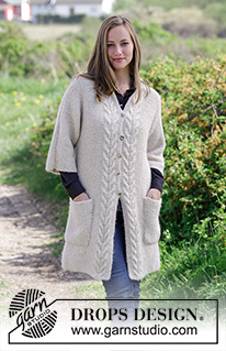 Free patterns - Hosszú női kabátok, kardigánok / DROPS 180-33