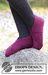 Free patterns - Slippers / DROPS 182-16