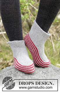 Free patterns - Slippers / DROPS 182-42