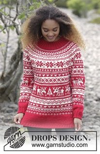Free patterns - Vánoční pulovry a propínací svetry / DROPS 183-5